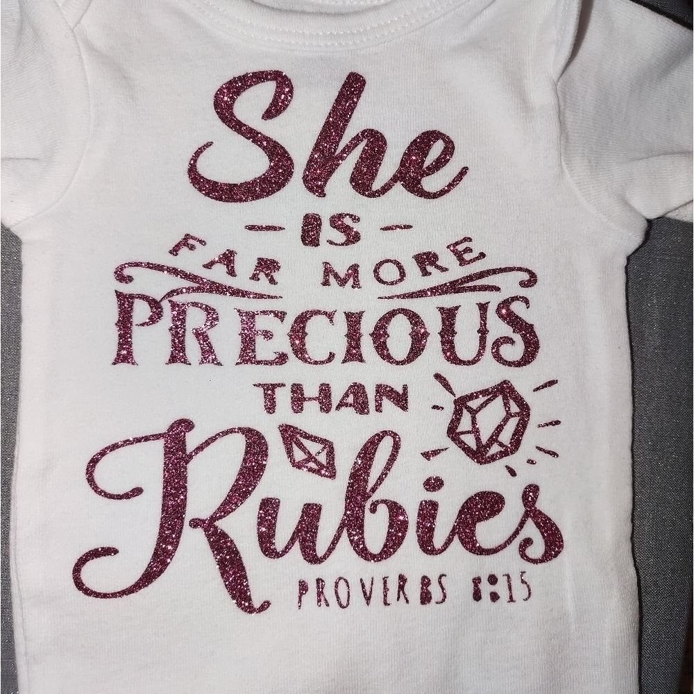 More Precious than Rubies Onsie